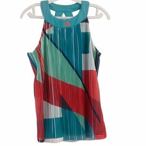 Adidas Colorful Striped Tank Top Mesh size M